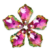 Vitrail Rose Baroque High Quality Glass Rhinestone Pendant WholesaleRhinestone